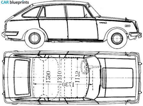 1968 Toyota Corona T60 5-door Hatchback blueprint