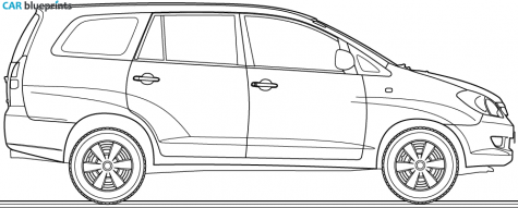 2005 Toyota Innova Microvan blueprint