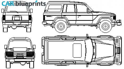 1986 Toyota Land Cruiser 62 Wagon blueprint