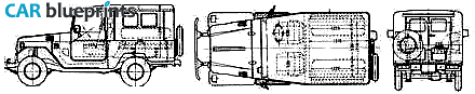 1979 Toyota Land Cruiser BJ41V KCY SUV blueprint