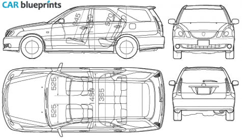 2005 Toyota Mark II Blit Wagon blueprint