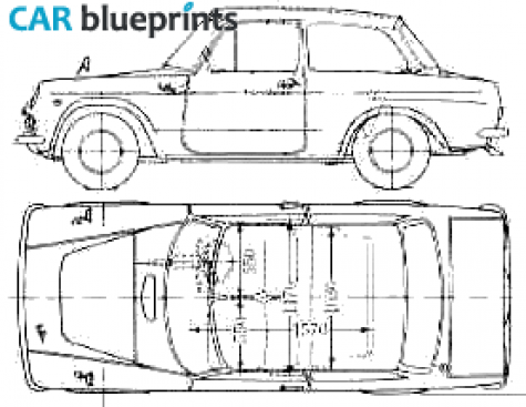 1968 Toyota Publica Coupe blueprint