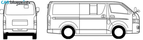 2006 Toyota Regius Ace DX Van blueprint