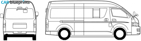 2006 Toyota Regius Ace LWB Minivan blueprint