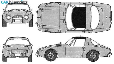 1965 Toyota Sports 800 Roadster Targa blueprint