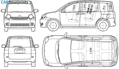 2006 Toyota Sienta Wagon blueprint