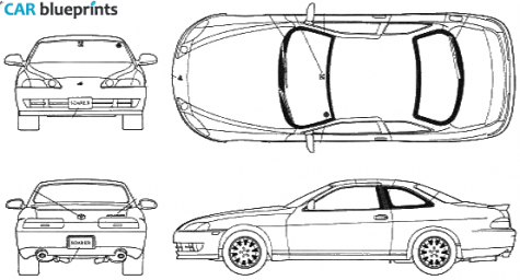 1991 Toyota Soarer III Z30 GT Twin Turbo L Coupe blueprint