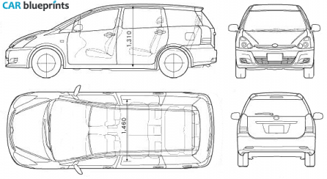 2006 Toyota Wish Wagon blueprint