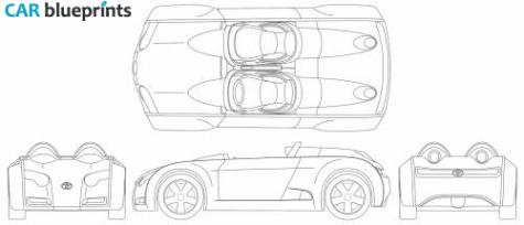 2003 Toyota Concept Roadster blueprint