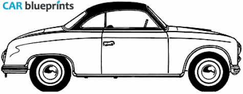 1958 Trabant P70 Coupe blueprint