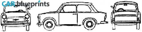 1963 Trabant 601 Sedan blueprint