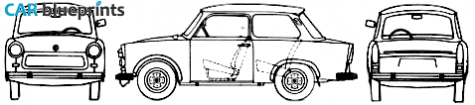 1985 Trabant 601 Sedan blueprint