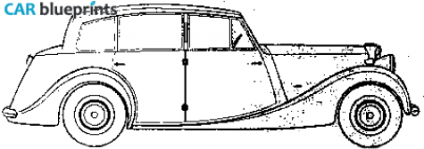 1948 Triumph 1800 18TR Sedan blueprint