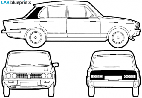 1975 Triumph Dolomite Sedan blueprint