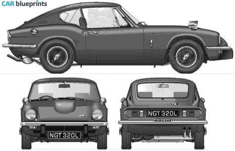 1973 Triumph GT6 Mk III Coupe blueprint