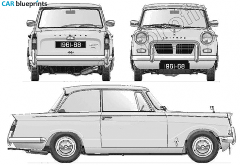 1961 Triumph Herald 1200 Sedan blueprint