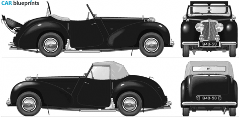 1948 Triumph 2000TR Roadster blueprint