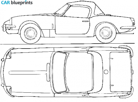 1967 Triumph Spitfire Mk III Cabriolet blueprint