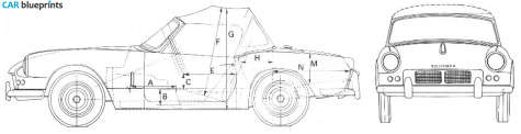 1969 Triumph Spitfire MK IV Cabriolet blueprint