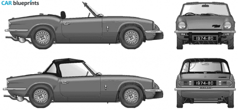 1979 Triumph Spitfire Mk IV 1500 Roadster blueprint