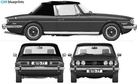 1975 Triumph Stag Mk II Cabriolet blueprint