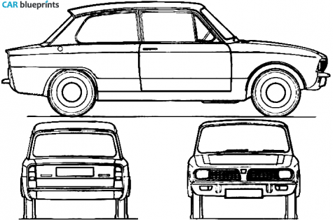 1974 Triumph Toledo Sedan blueprint