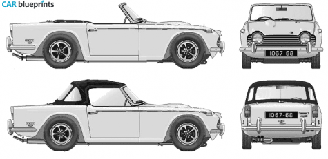 1967 Triumph TR5 Cabriolet blueprint