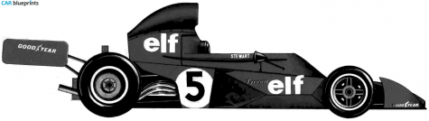 1973 Tyrrell 006 F1 OW blueprint