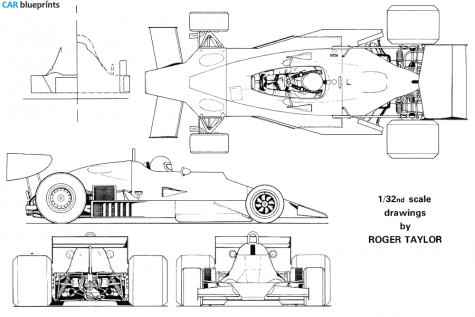 1978 Tyrrell Tyrell 008 OW blueprint