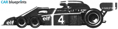 1976 Tyrrell P34 F1 OW blueprint