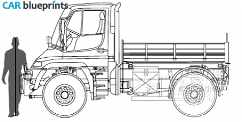 2005 Unimog U500 Truck blueprint