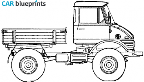 1976 Unimog U600 Truck blueprint