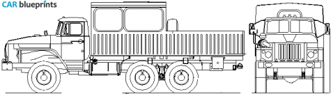 2008 Ural 325512-0111-41 Truck blueprint