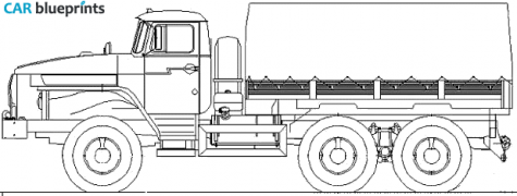2008 Ural 4320-0111-41 Truck blueprint