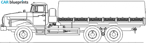 2008 Ural 4320-0911-30 Truck blueprint