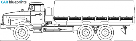 2008 Ural 4320-0911-40 Truck blueprint