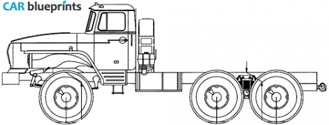 1977 Ural 4320-41 Truck blueprint