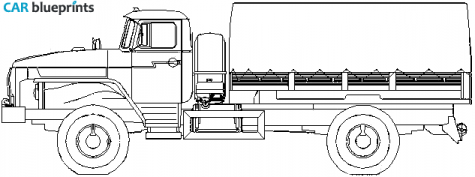 2008 Ural 43206-0111-41 Truck blueprint