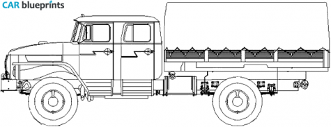 2008 Ural 43206-0551 Truck blueprint