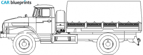 2008 Ural 43206 Truck blueprint