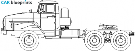 2008 Ural 44202-0311-31 Truck blueprint