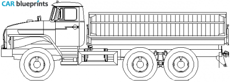 2008 Ural 5557-10 Truck blueprint