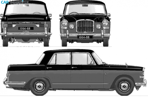 1964 Vanden Plas Princess R 4 Litre Sedan blueprint