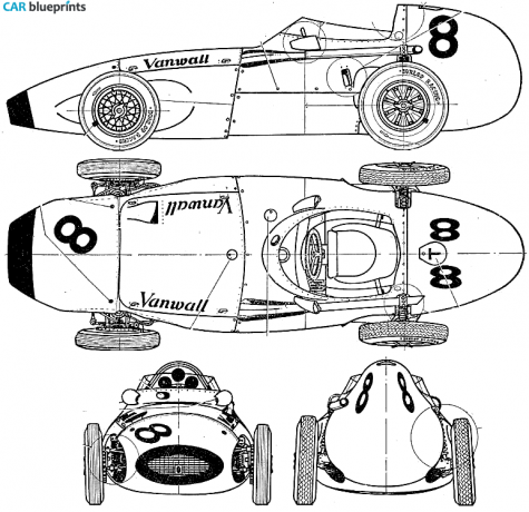 1958 Vanwall GP OW blueprint