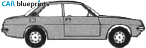 1979 Vauxhall Cavalier Sedan blueprint