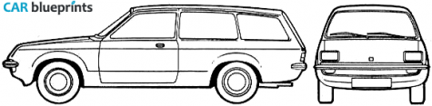 1979 Vauxhall Chevette Estate Wagon blueprint