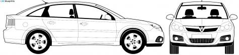 2007 Vauxhall Vectra Hatchback blueprint