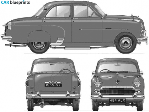 1955 Vauxhall Velox Series E Sedan blueprint