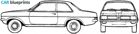 1979 Vauxhall Viva Sedan blueprint