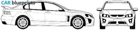 2007 Vauxhall VXR8 60i Sedan blueprint